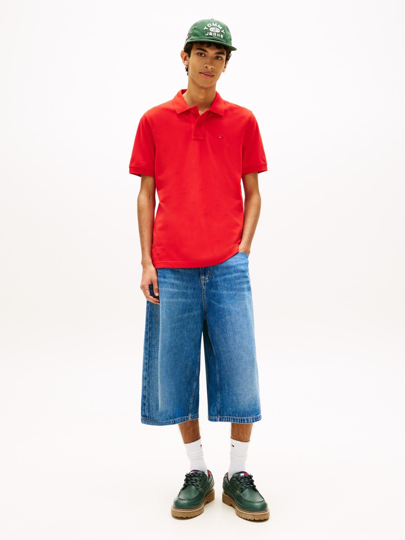 Poloshirt Tommy Jeans Mangas Cortas Liso para Caballeros
