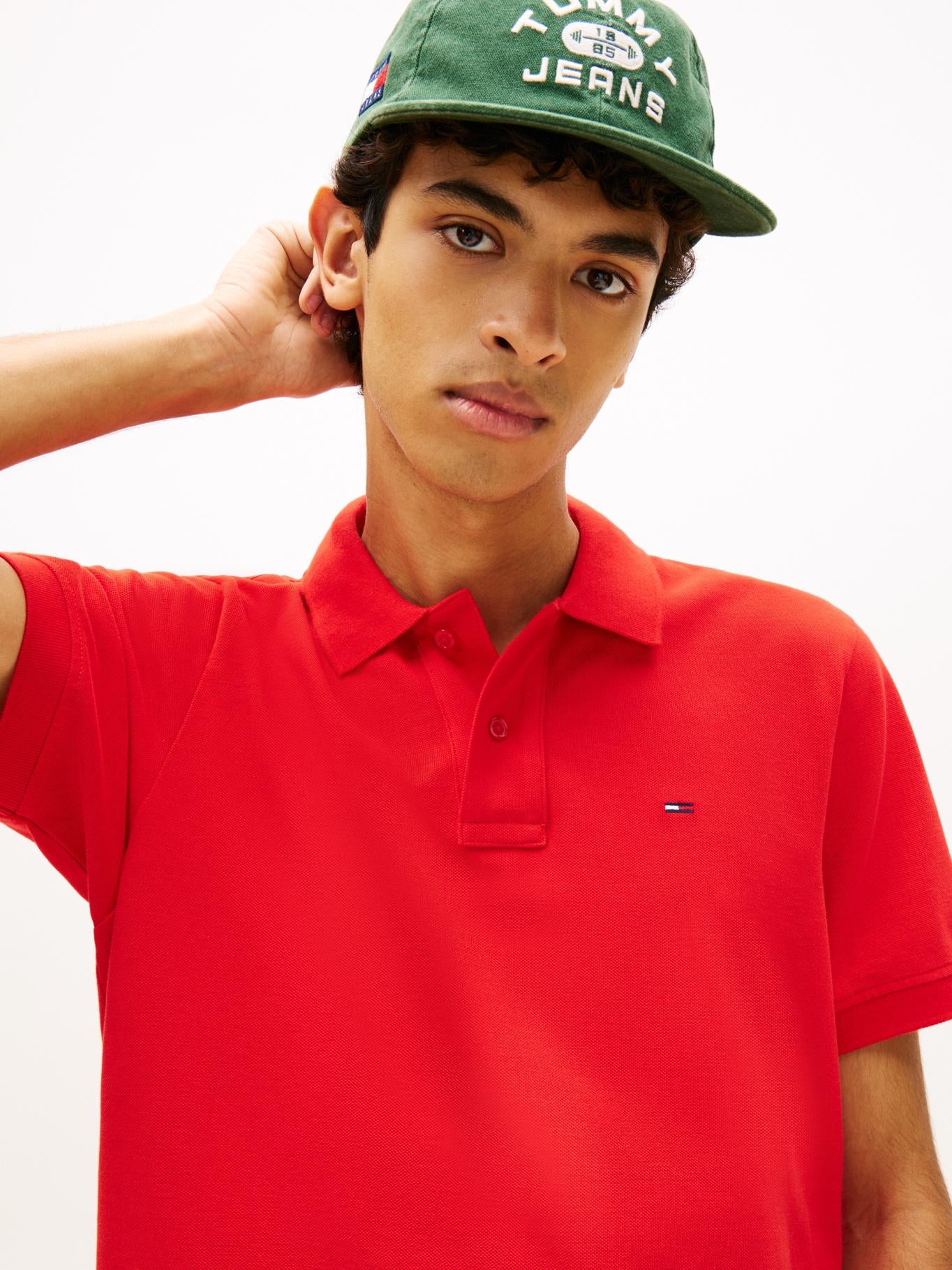 Poloshirt Tommy Jeans Mangas Cortas Liso para Caballeros