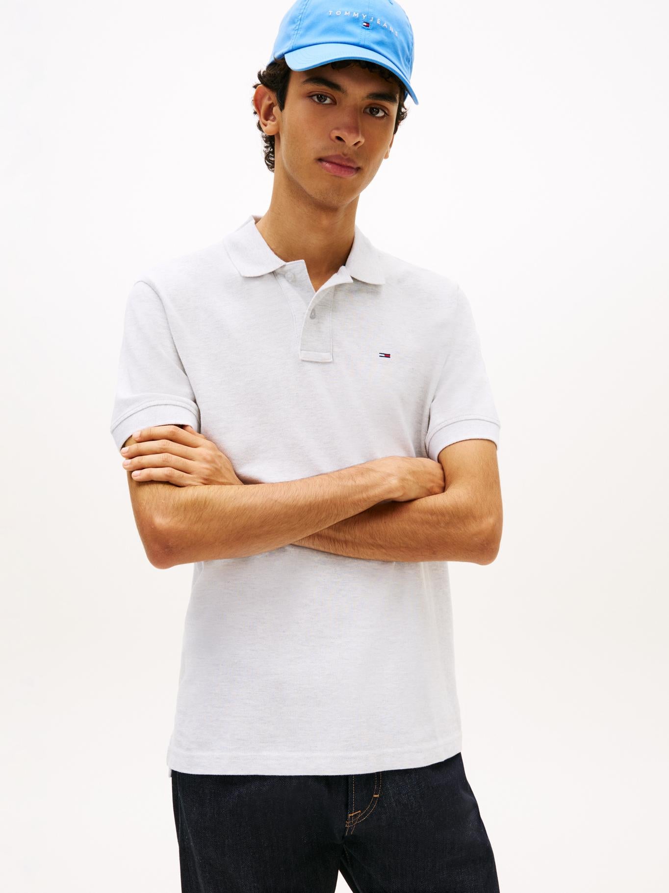 Poloshirt Tommy Jeans Mangas Cortas Liso para Caballeros