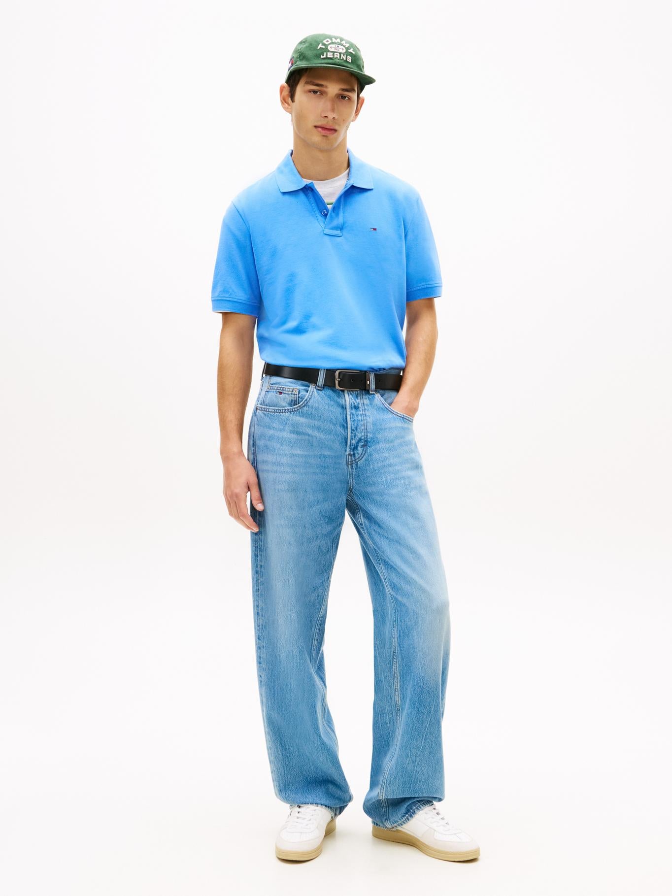 Poloshirt Tommy Jeans Mangas Cortas Liso para Caballeros