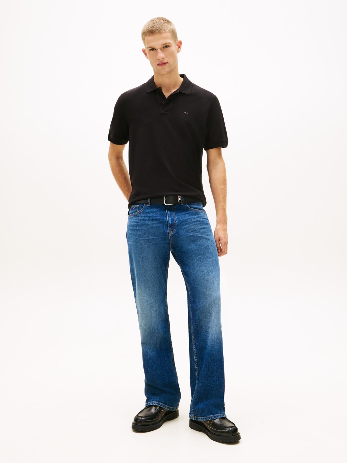 Poloshirt Tommy Jeans Mangas Cortas Liso para Caballeros