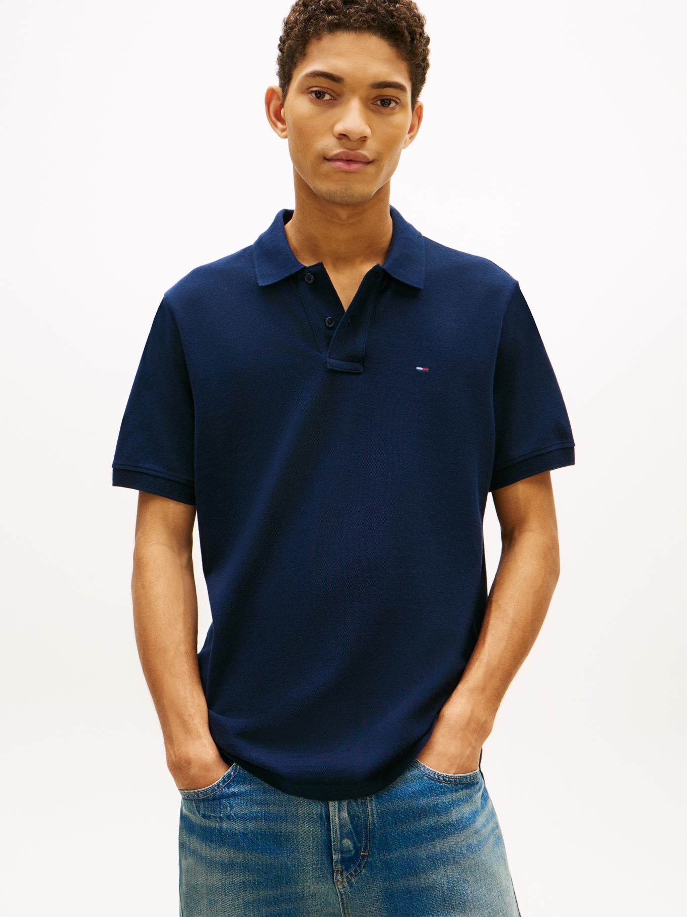 Poloshirt Tommy Jeans Mangas Cortas Liso para Caballeros
