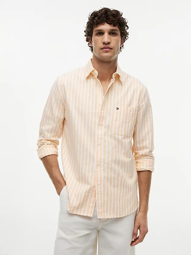 Camisa Tommy Jeans Mangas Largas Rayas para Caballeros