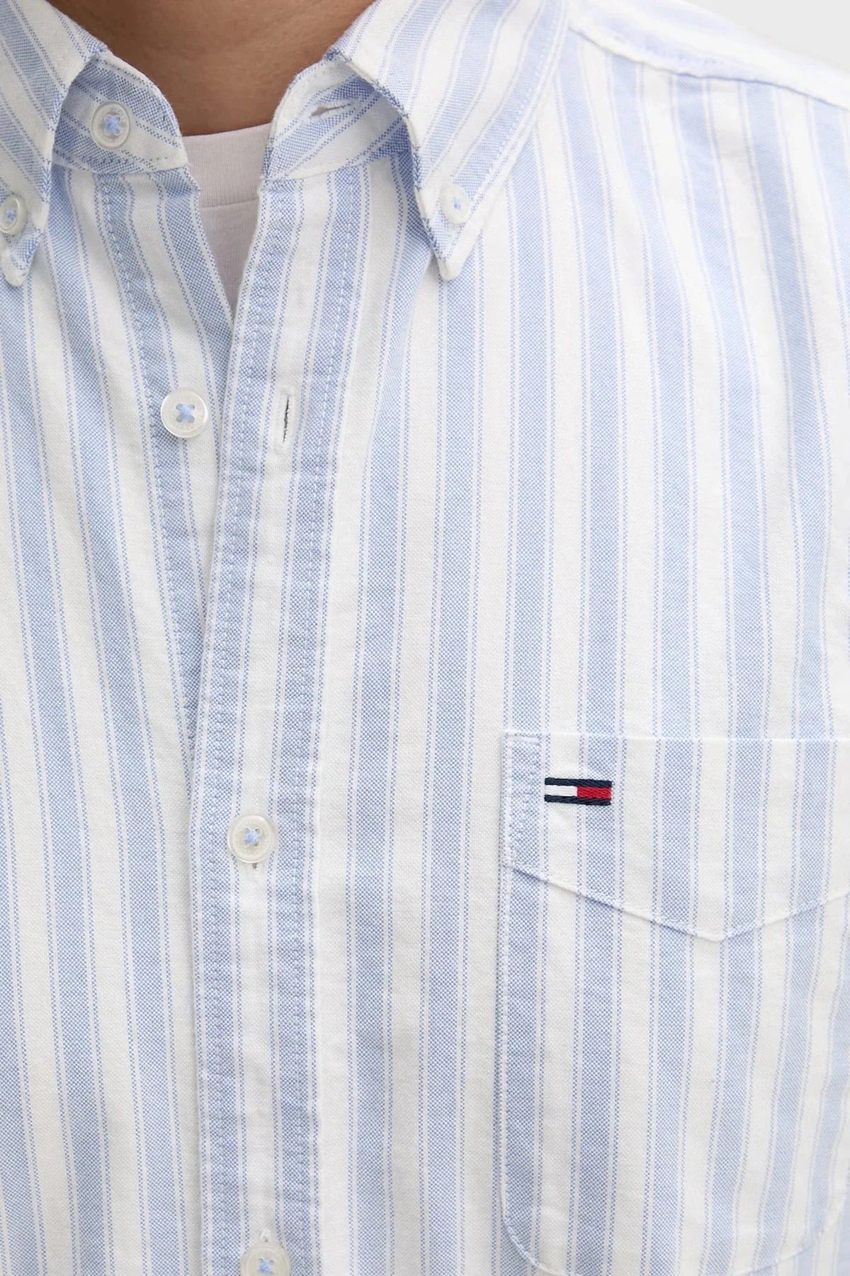 Camisa Tommy Jeans Mangas Largas Rayas para Caballeros
