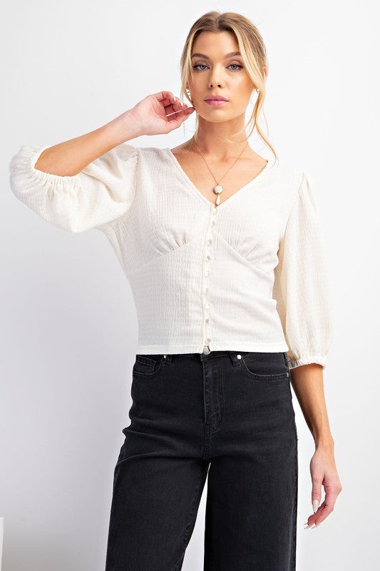 Blusa Easel M3/4 Lisa P/ Damas by Easel