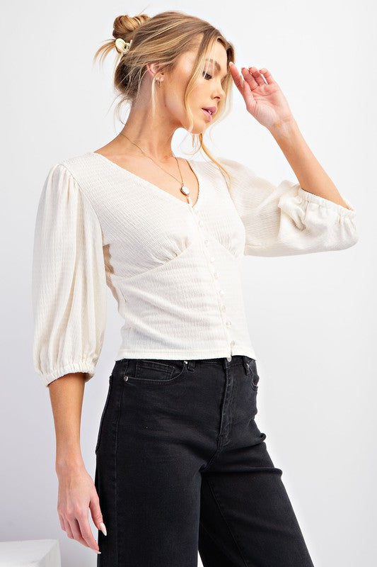 Blusa Easel M3/4 Lisa P/ Damas by Easel