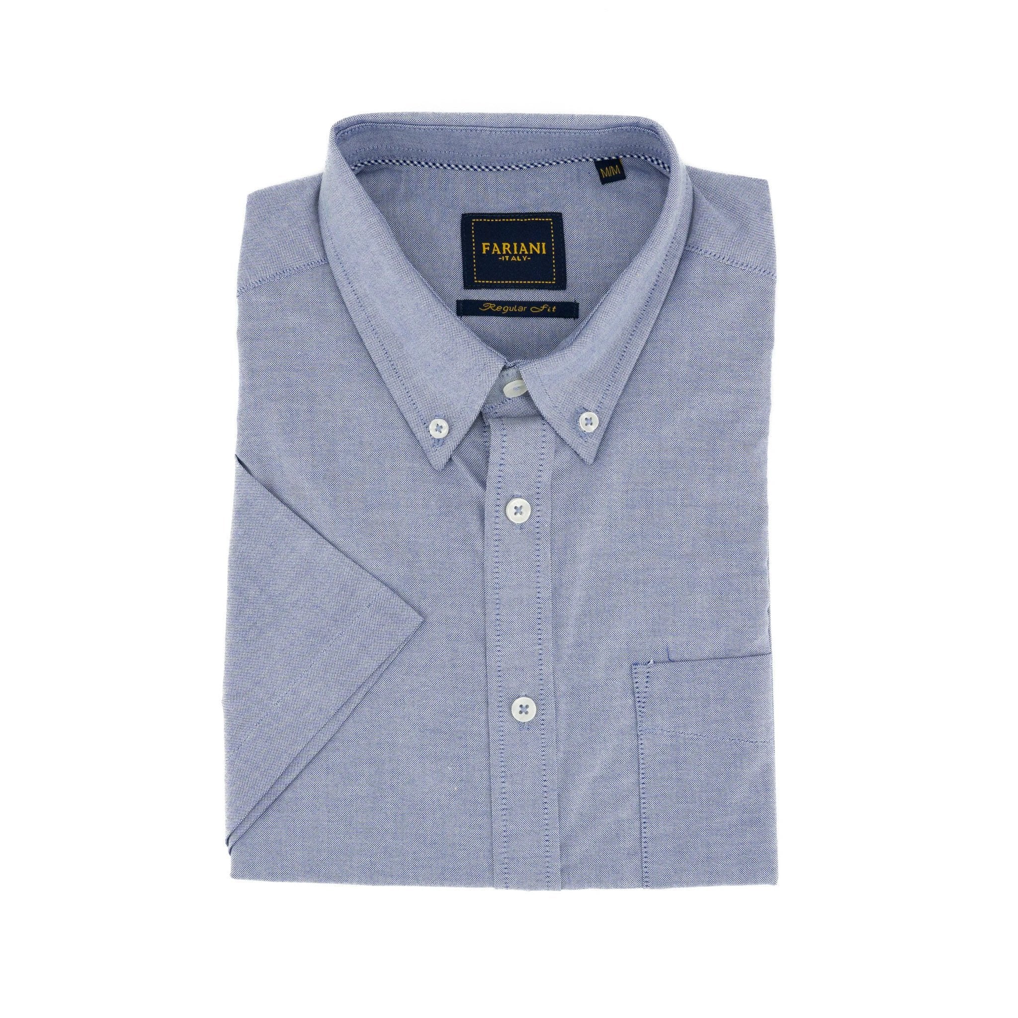 Camisa Fariani Mangas Cortas Lisa P/ Caballeros by Fariani