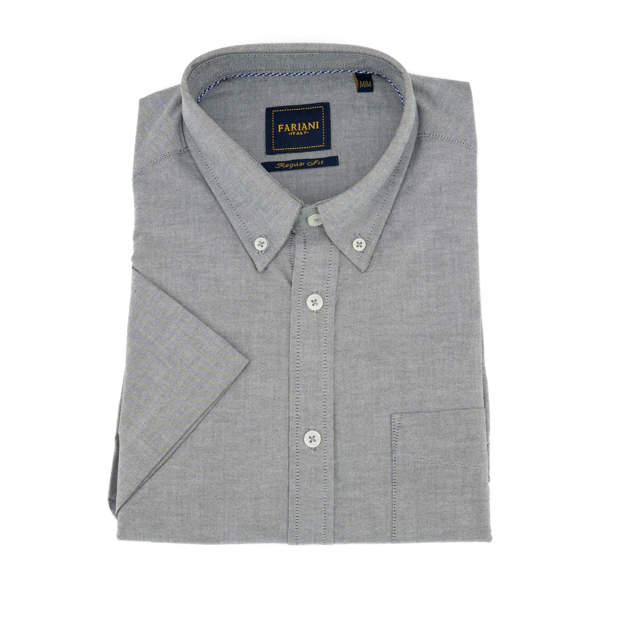 Camisa Fariani Mangas Cortas Lisa P/ Caballeros by Fariani
