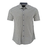 Camisa Fariani Mangas Cortas Cuadros Para Caballeros