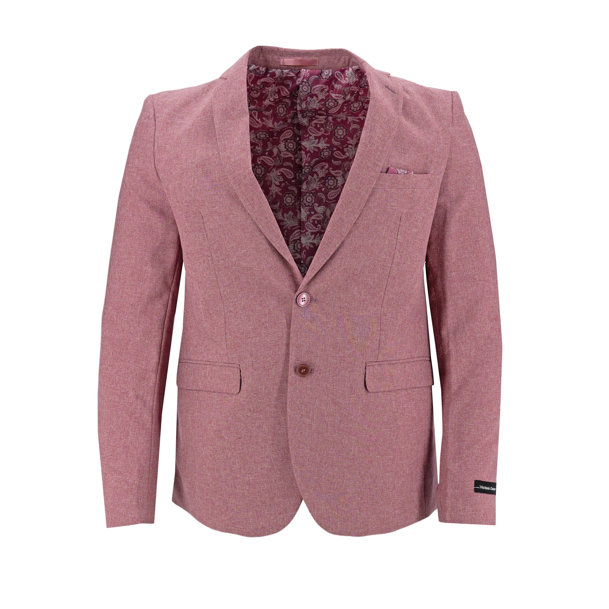 Traje Victorio Couture 2 Botones Liso Para Caballeros