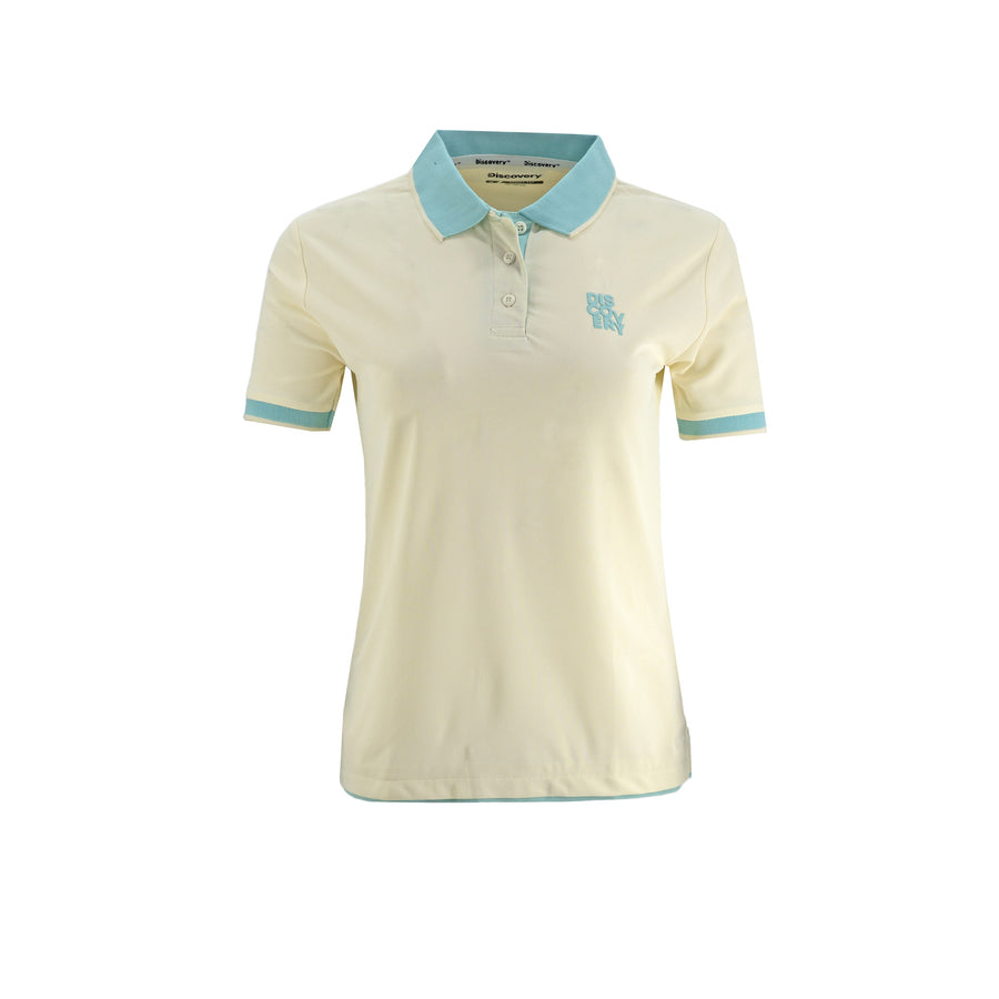 Poloshirt Discovery Mangas Cortas Liso para Damas – OFF/WHITE