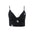 Blusa Gold Lips sin mangas con estampado floral para damas, color negro