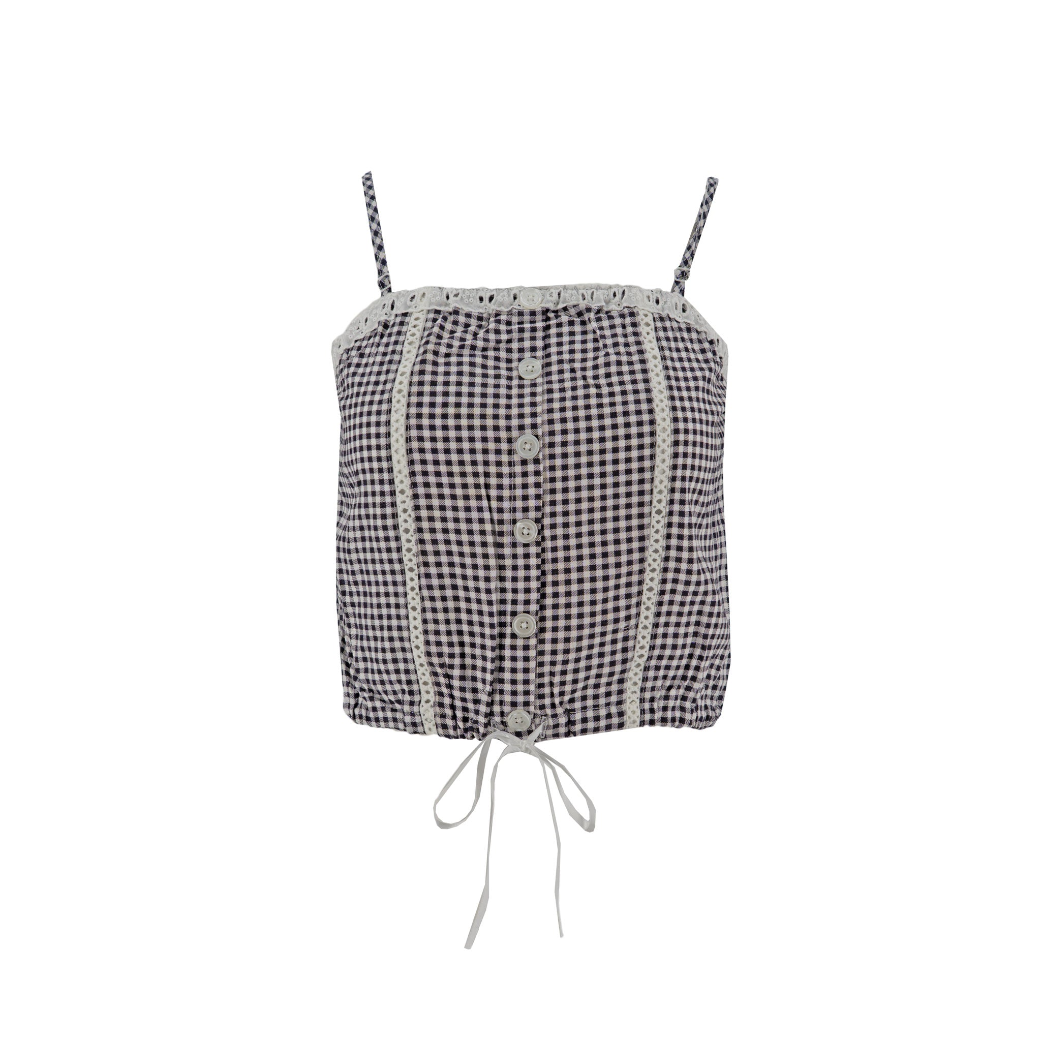 Blusa Madden Girl Tiros Cuadros para Damas