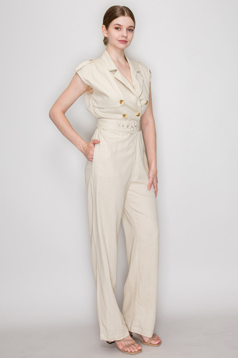 Enterizo Haute Monde Mangas Cortas Liso para Damas