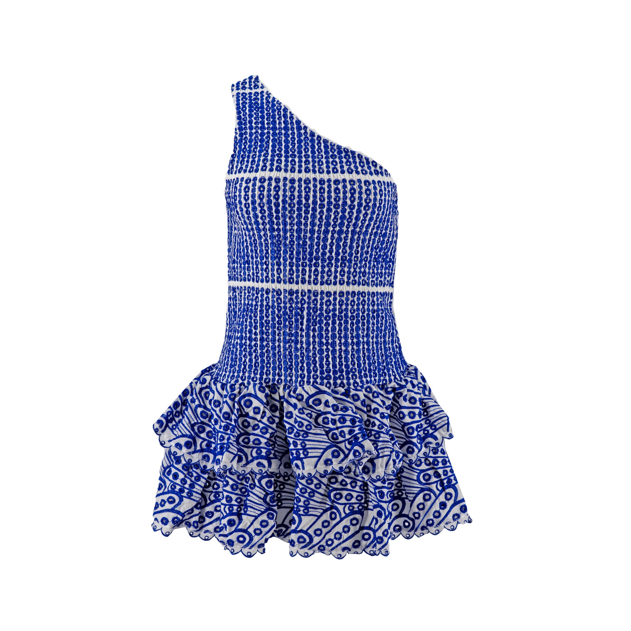 Vestido Iris 1h Bordado Eyelet Ruche para Damas