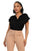 Blusa Iris Mangas Cortas Liso para Damas