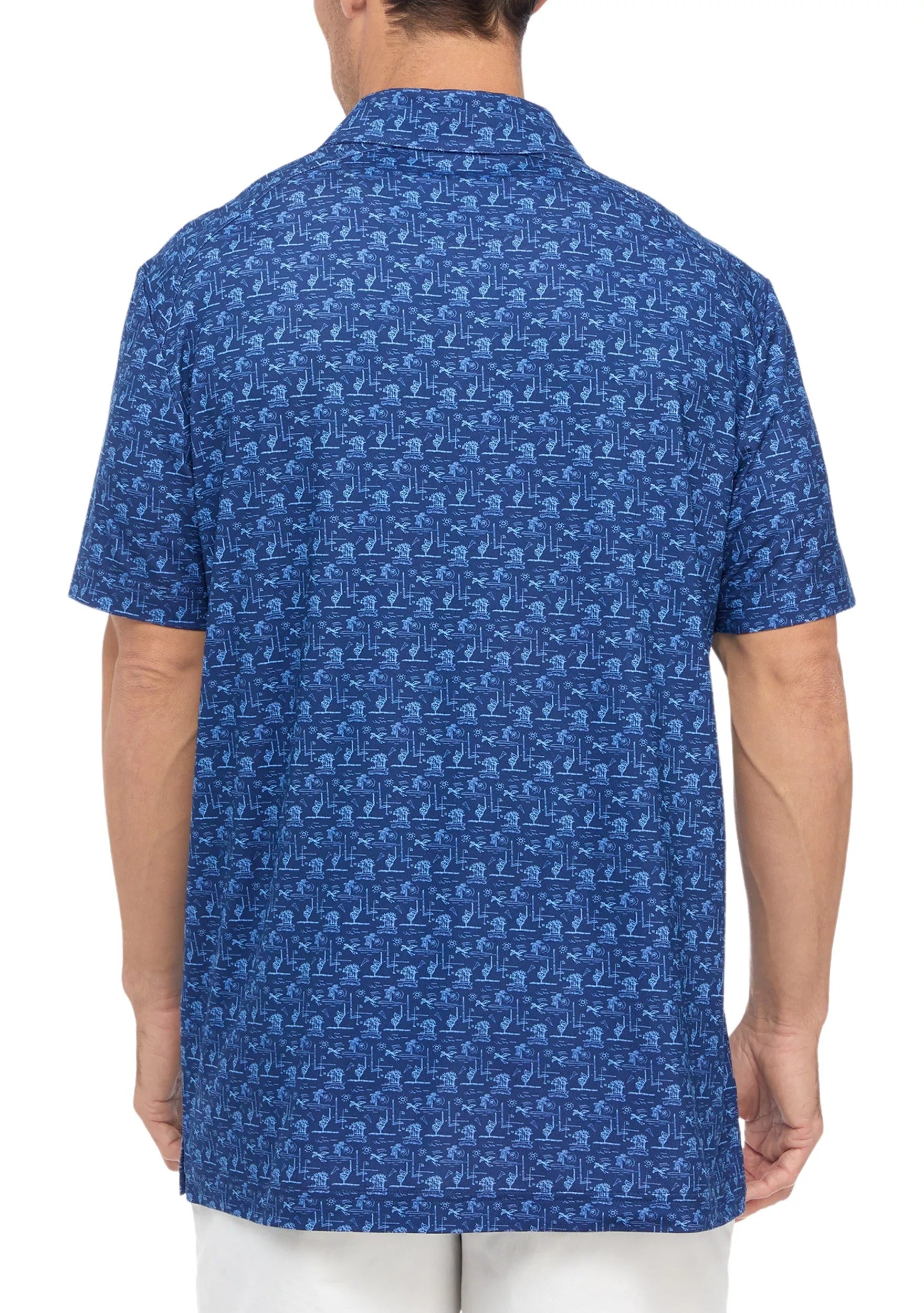 Poloshirt Izod Mangas Cortas Floral para Caballeros