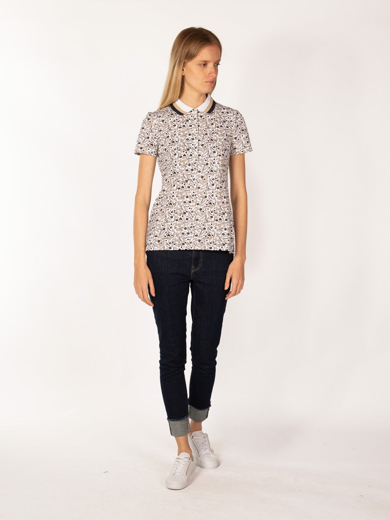 Poloshirt Tommy Hilfiger Mangas Cortas Estampada Para Damas by Tommy Hilfiger