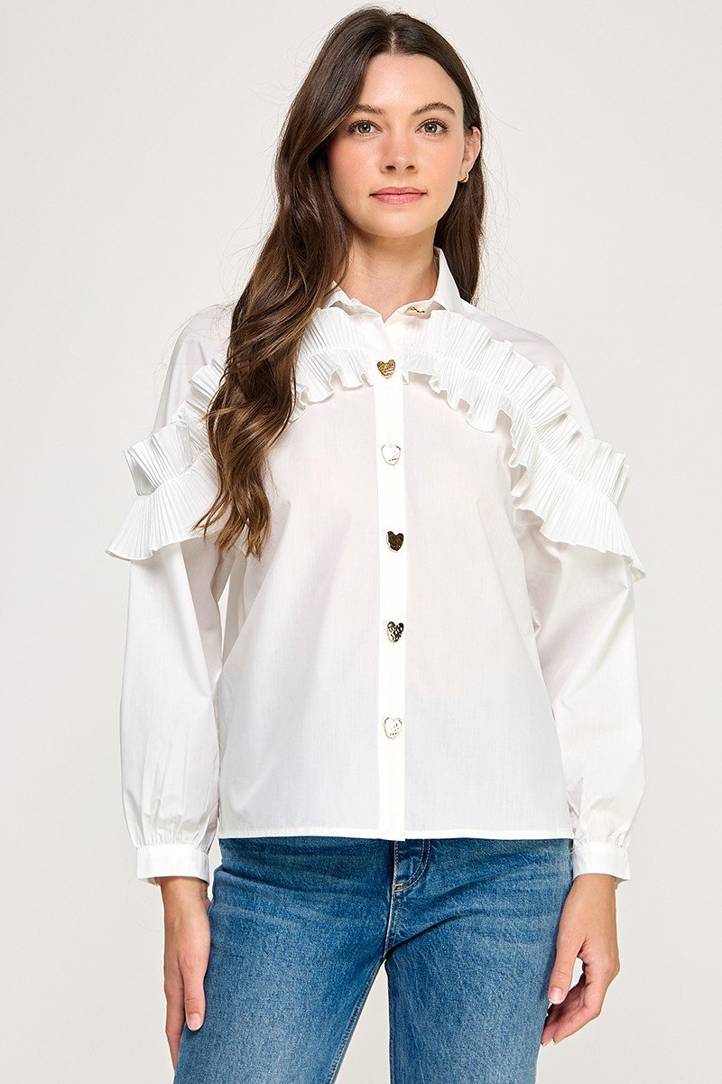 Blusa Pastel Desing Mangas Largas Lisa Para Damas