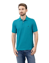 Poloshirt Nautica Mangas Cortas Liso Corte Recto Harbor Jade para Caballeros