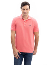 Poloshirt Nautica Mangas Cortas Liso Rosado para Caballeros