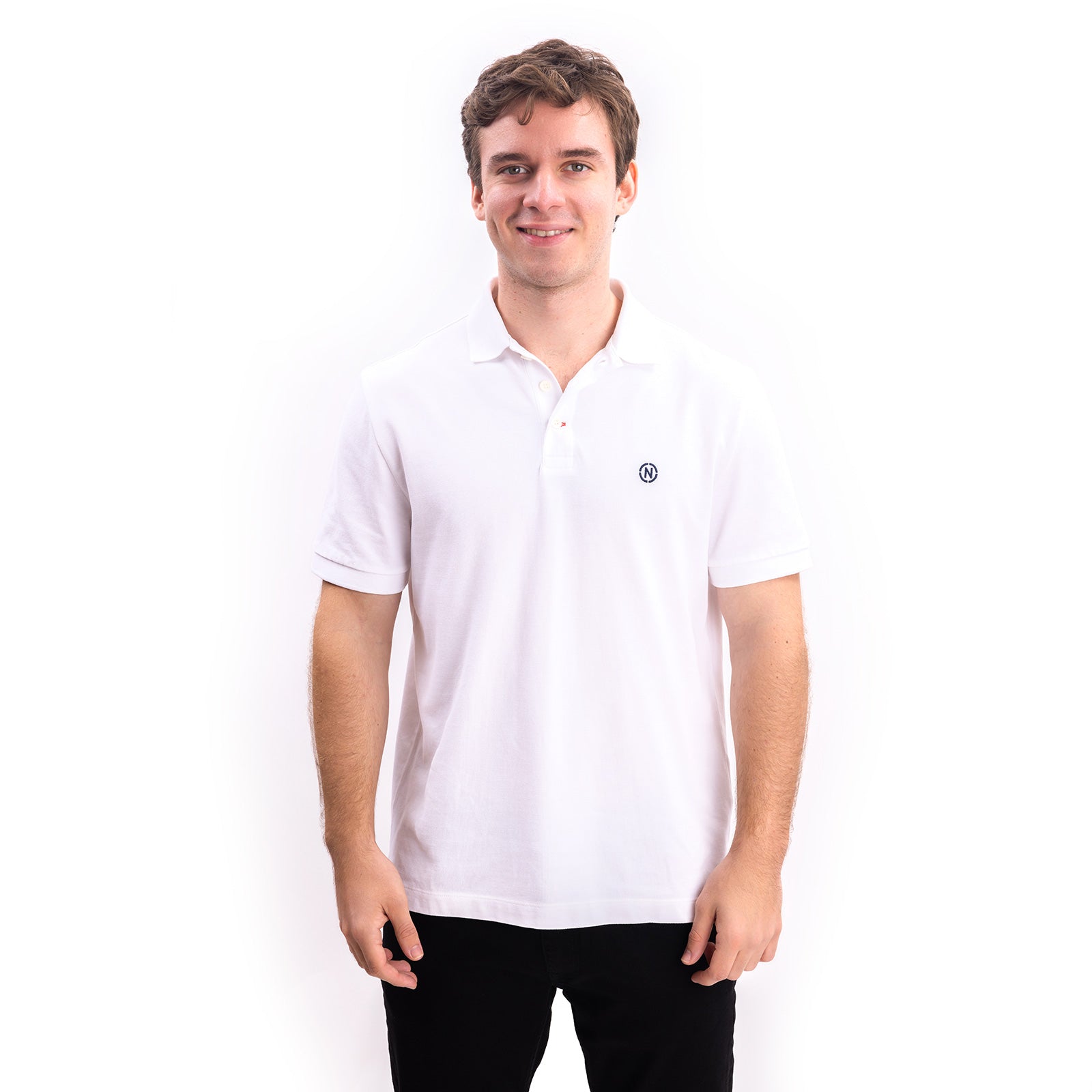 Poloshirt Nautica Mangas Cortas Liso Para Caballeros