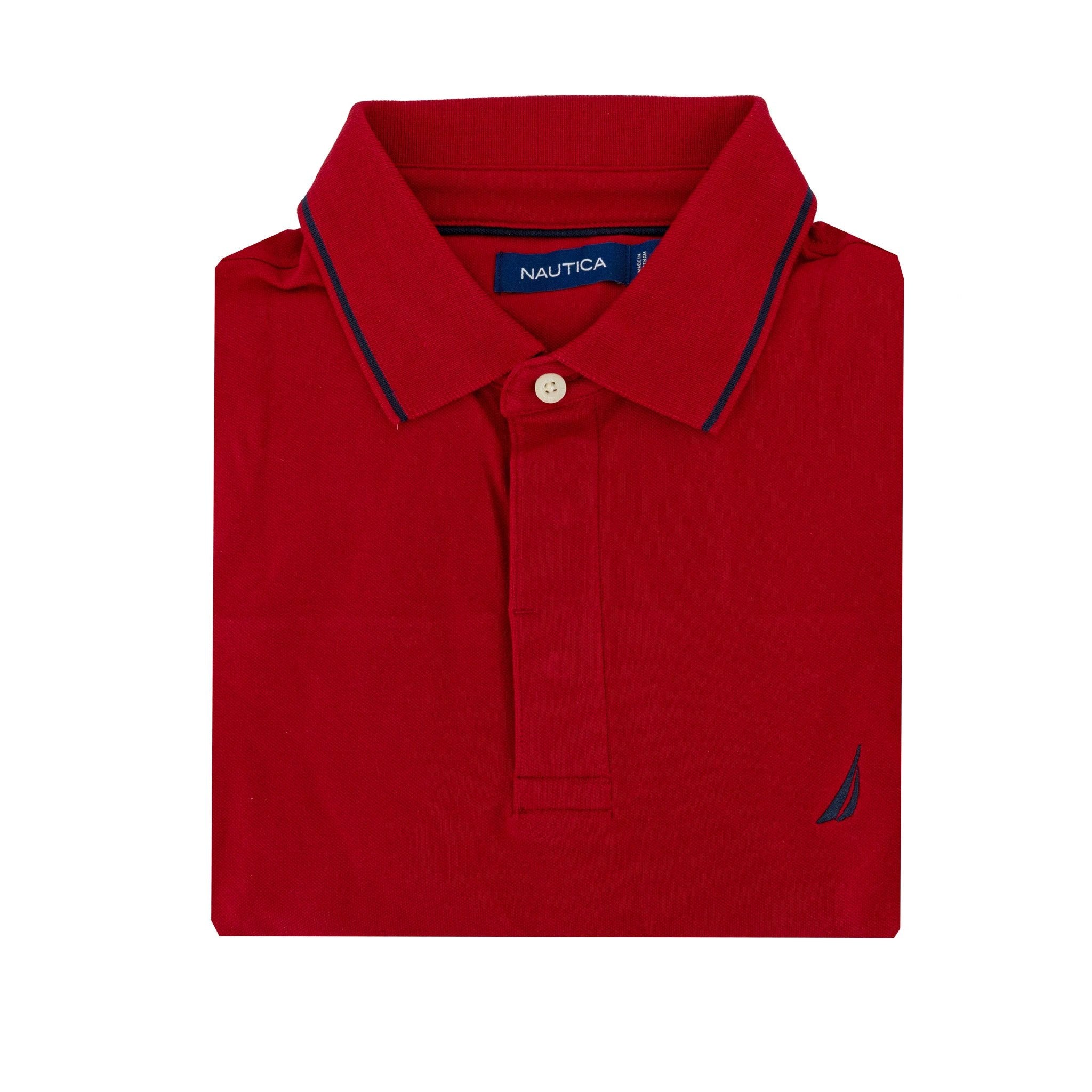 Poloshirt Nautica Mangas Cortas Liso P/ Caballeros by Nautica