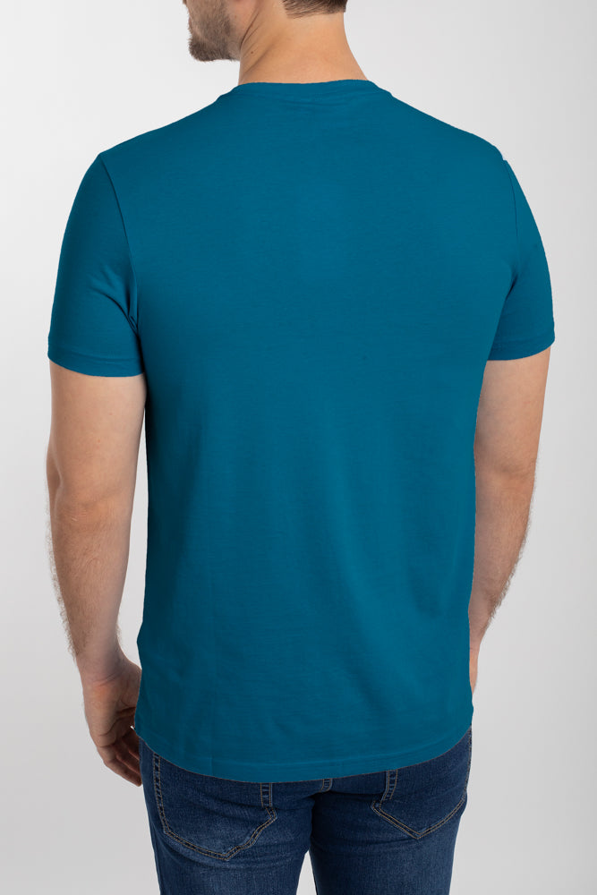 Camiseta Oscar De La Renta Mangas Cortas Lisa Para Caballeros