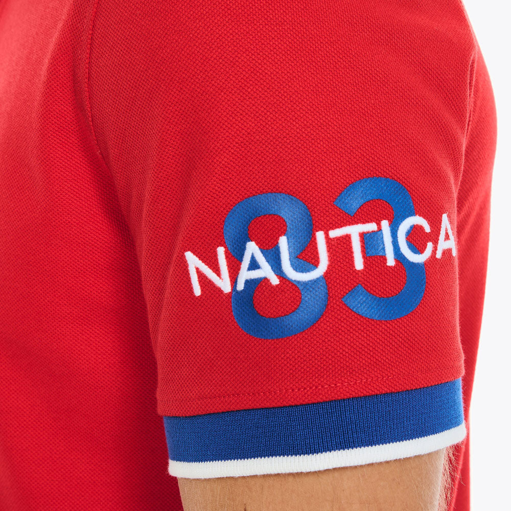 Poloshirt Nautica Mangas Cortas Liso Para Caballeros by Nautica
