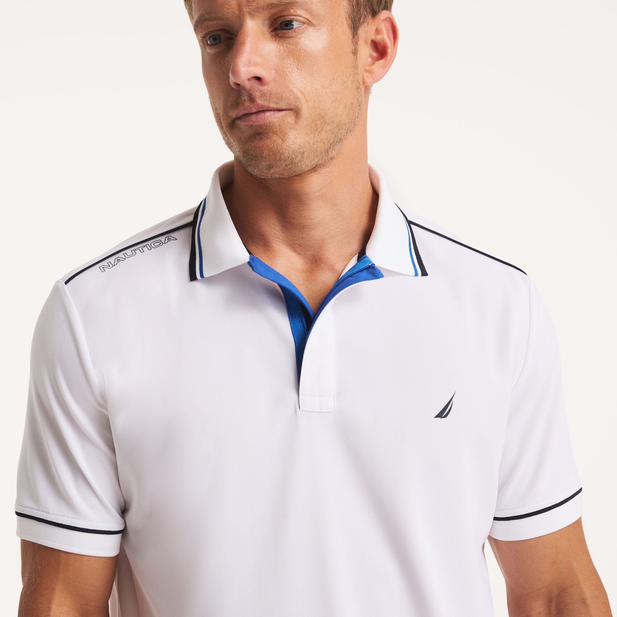 Poloshirt Nautica Mangas Cortas Liso Para Caballeros by Nautica