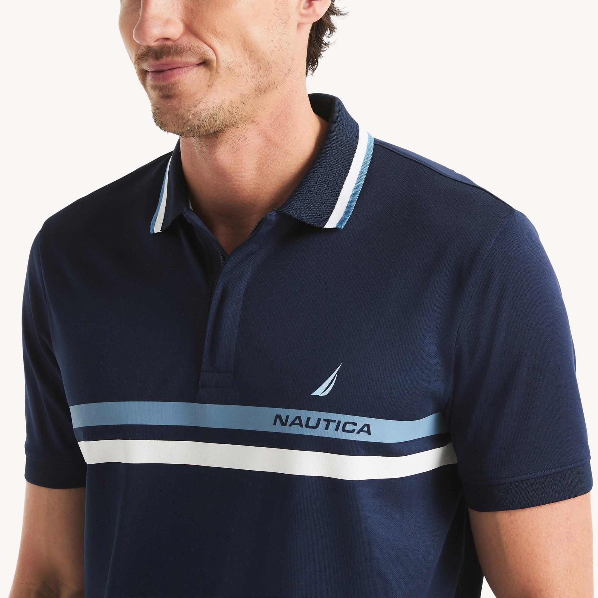 Poloshirt Nautica Mangas Cortas Rayas Para Caballeros by Nautica