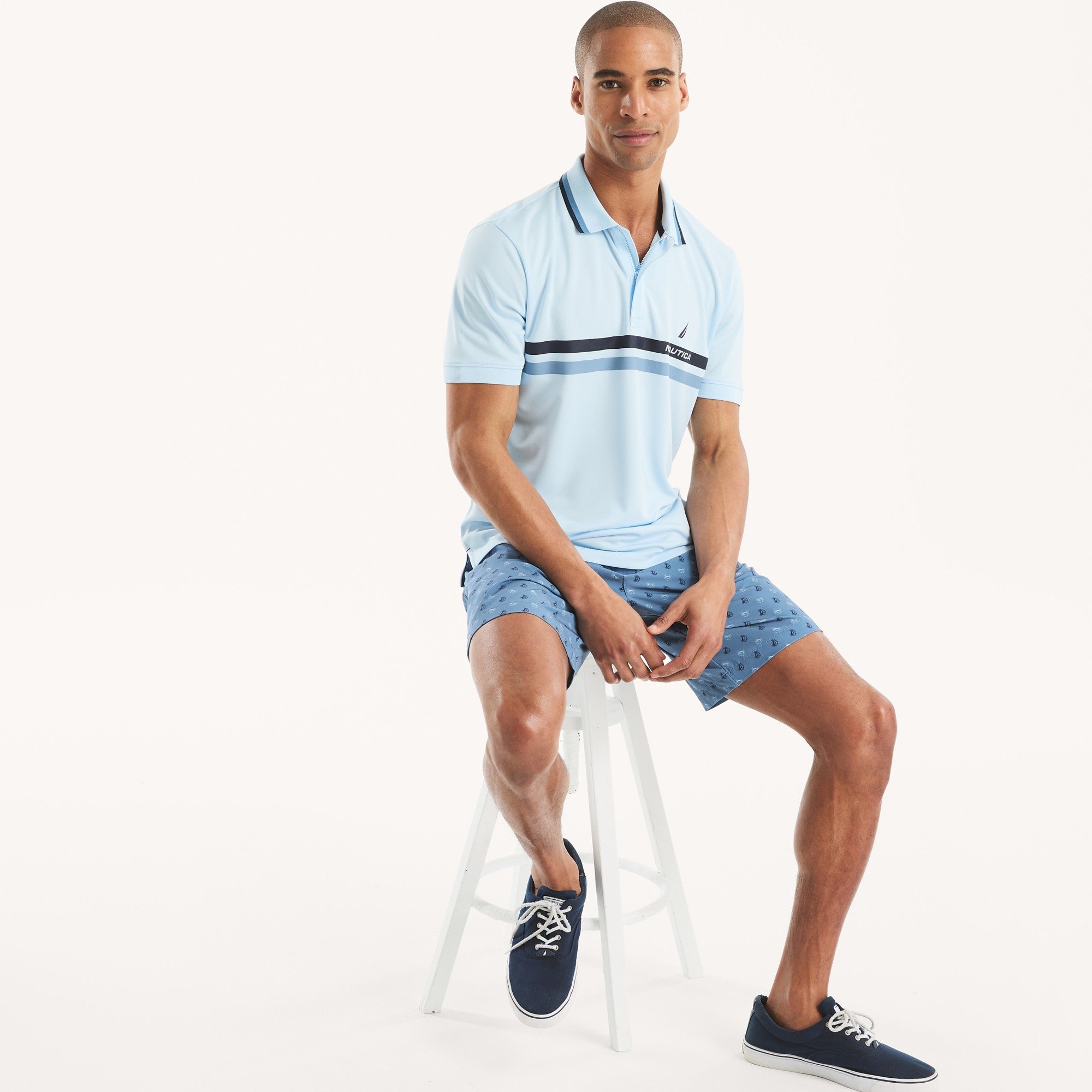 Poloshirt Nautica Mangas Cortas Rayas Para Caballeros by Nautica