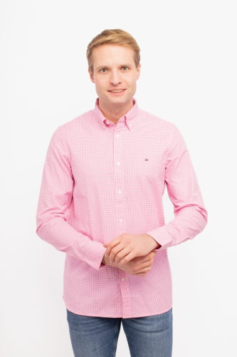 Camisa Tommy Hilfiger Mangas Largas Cuadros P/ Caballeros by Tommy Hilfiger