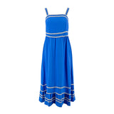 Vestido Nina Leonard Tiros Corrugado para Damas