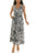 Vestido Nina Leonard sin Mangas Hojas para Damas – BLACK/WHITE