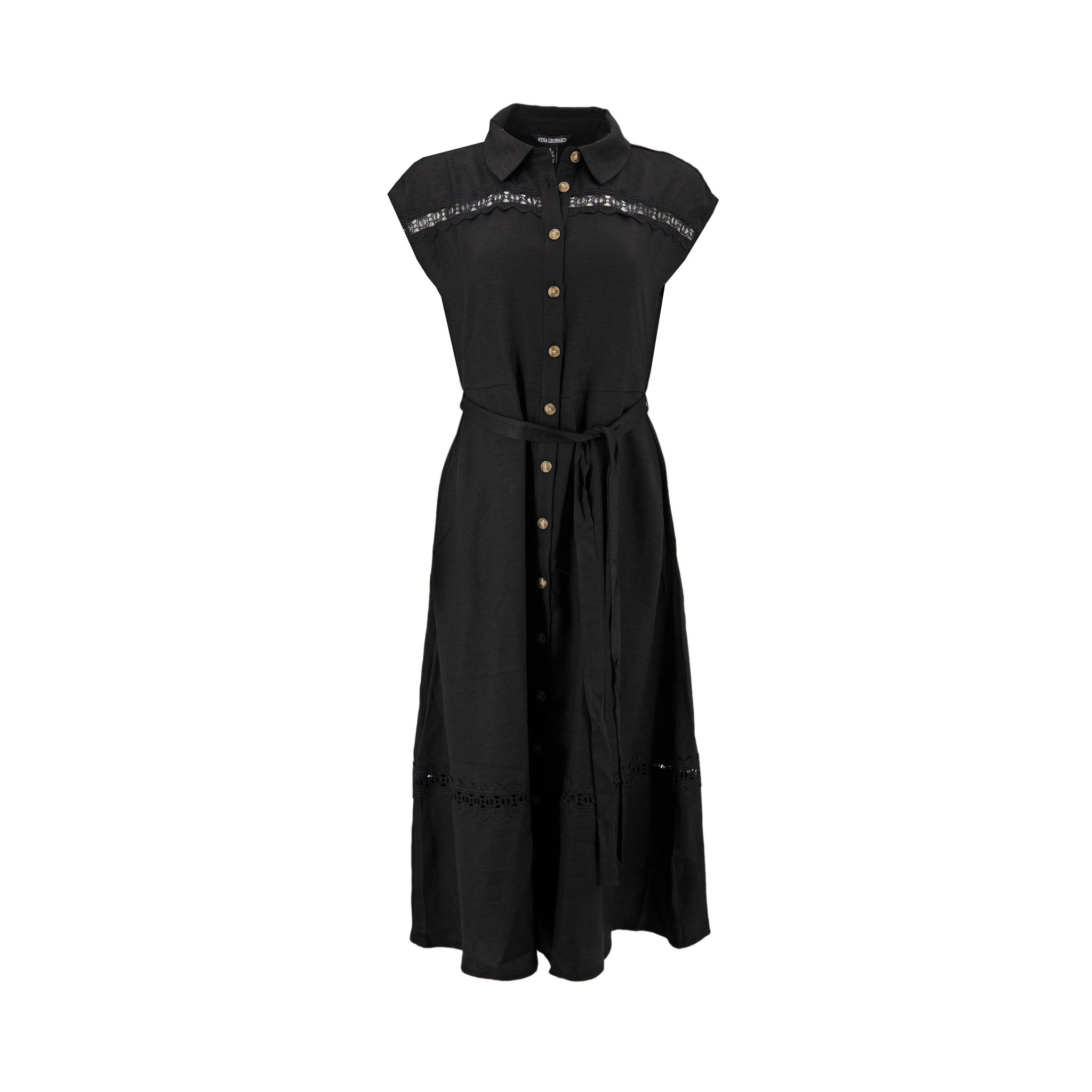 Vestido Nina Leonard sin Mangas Liso para Damas