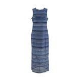 Vestido Nina Leonard Rayas Horizontales para Damas