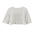 Blusa Love Poem de mangas cortas lisa corta para damas, color marfil