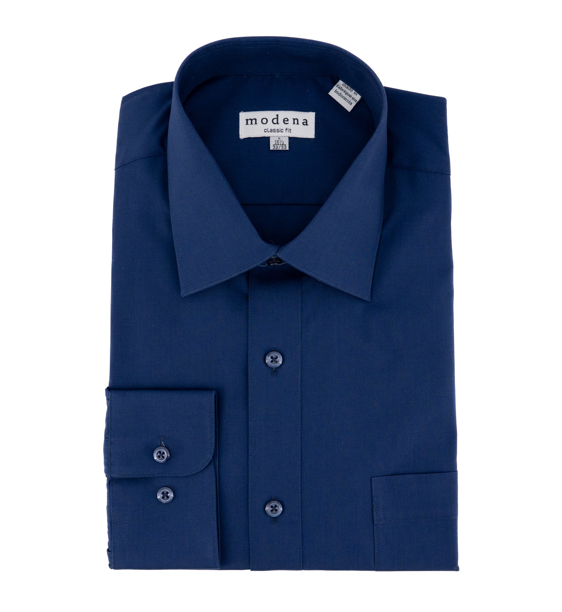 Camisa Modena Mangas Largas Lisa P/ Caballeros M300CL0R