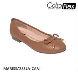 Zapatos Calzaflex Marissa Camel/Blanco Hueso/Negro para Damas