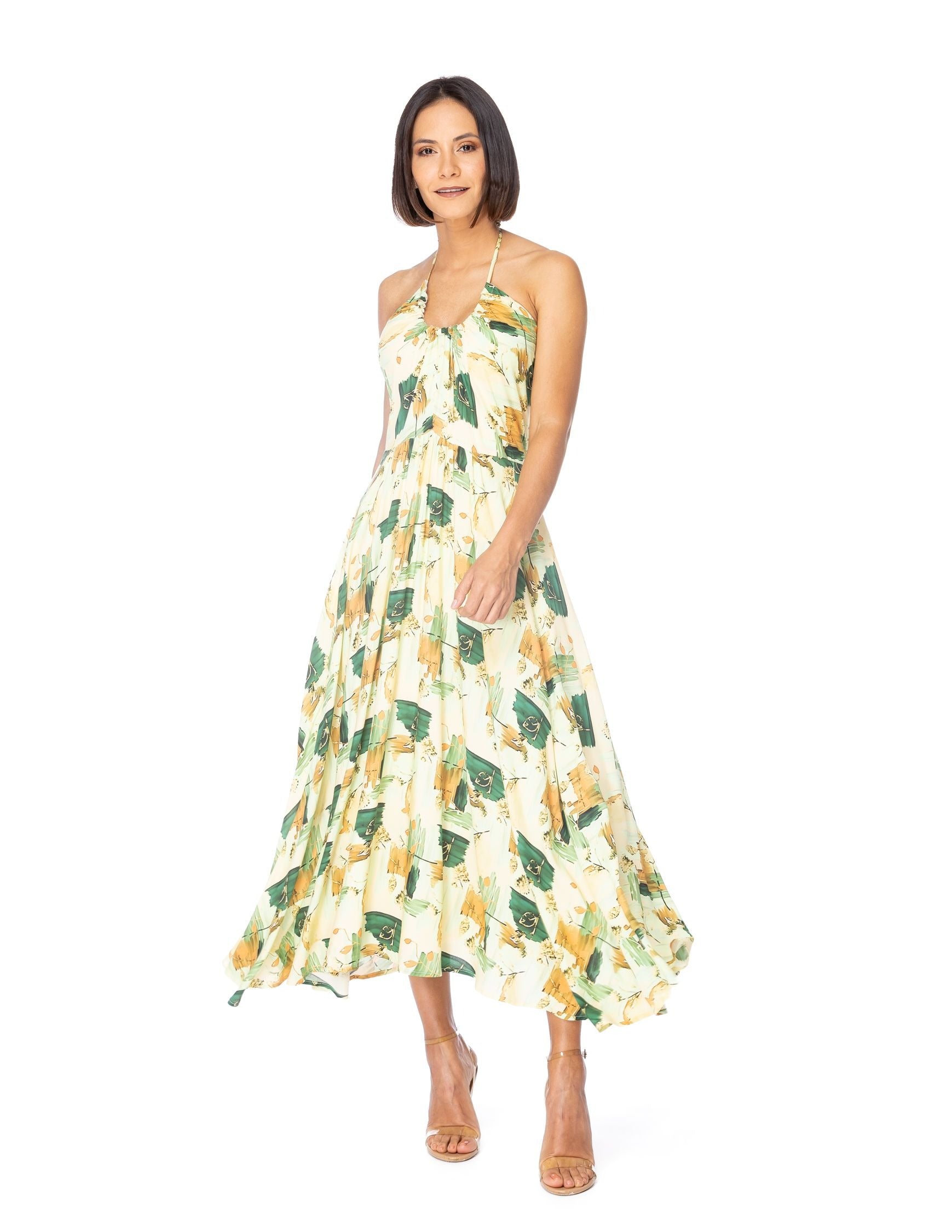 Vestido Essencia sin Mangas Estampado para Damas
