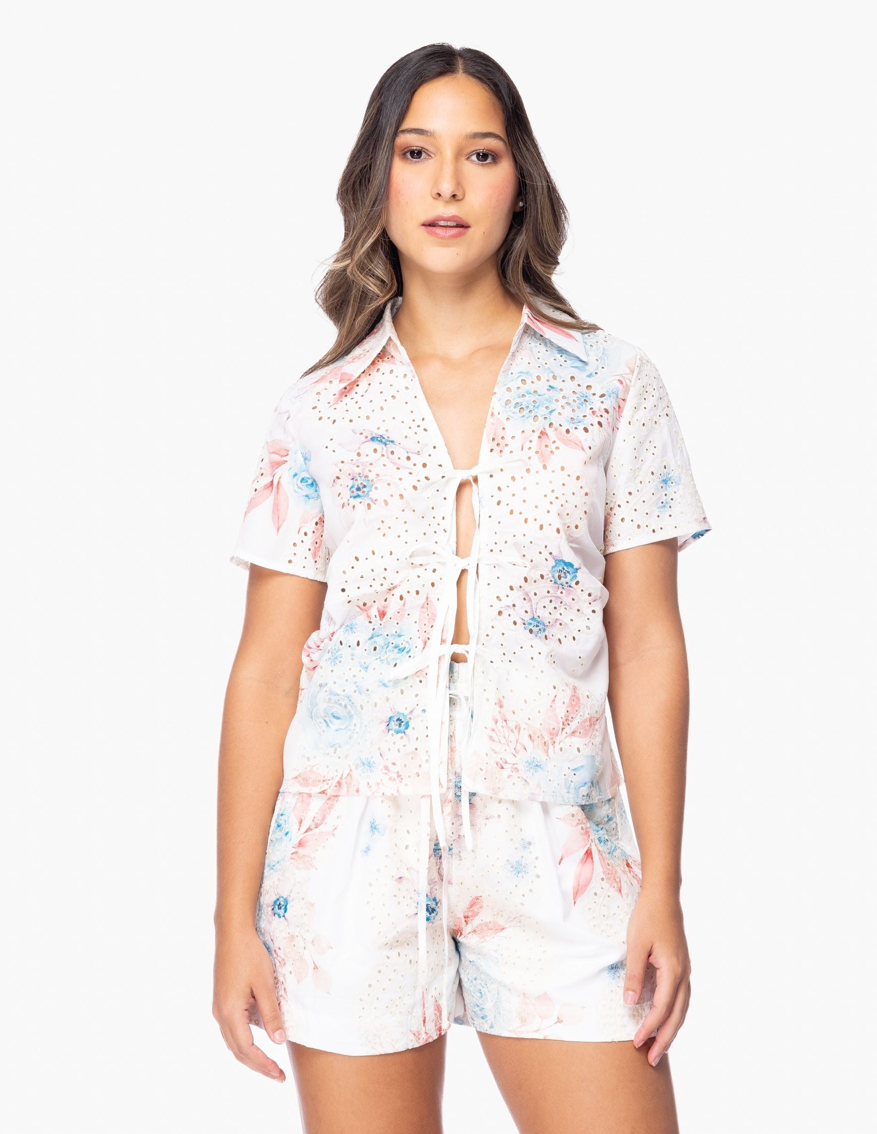 Blusa Essencia Mangas Cortas Floral Para Damas by Essencia