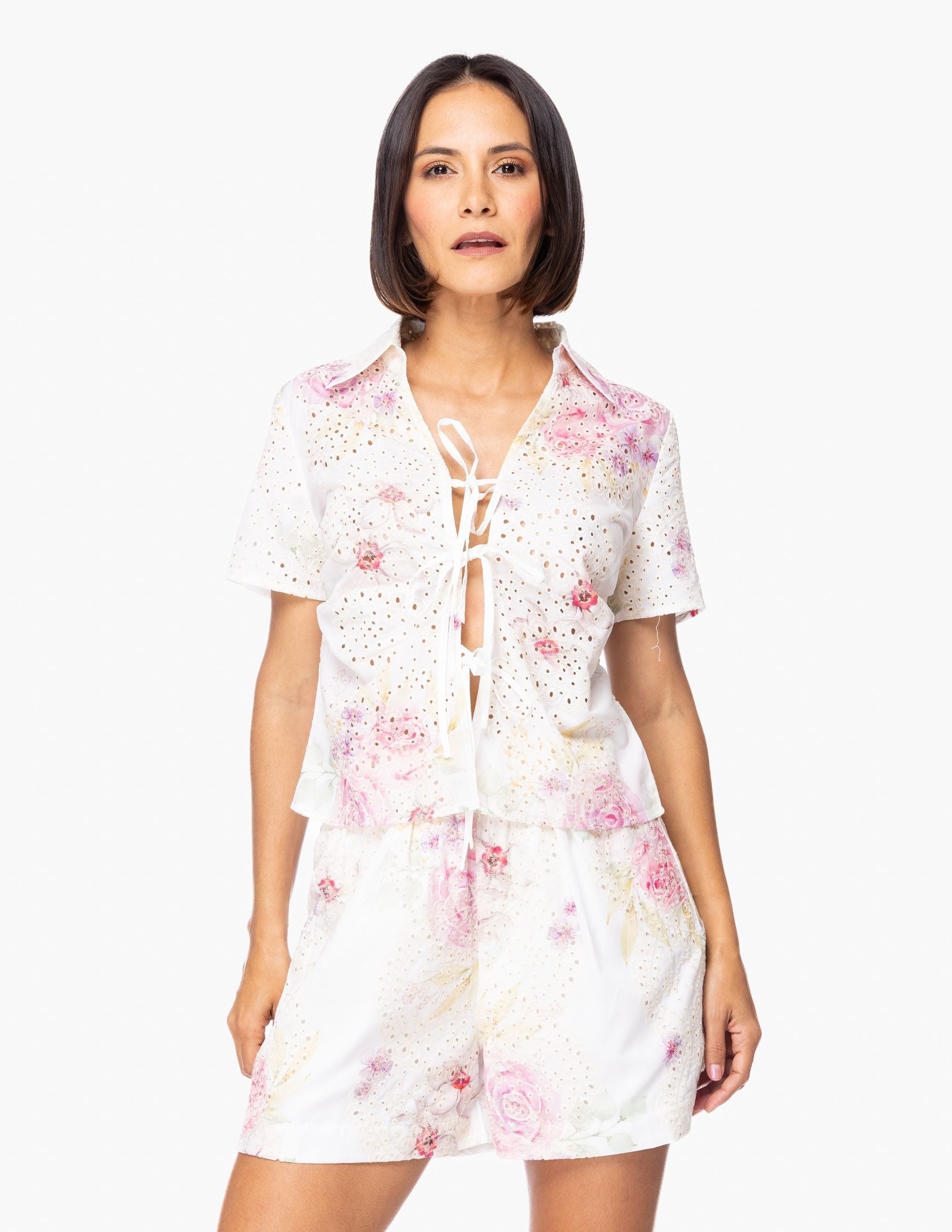 Blusa Essencia Mangas Cortas Floral Para Damas by Essencia