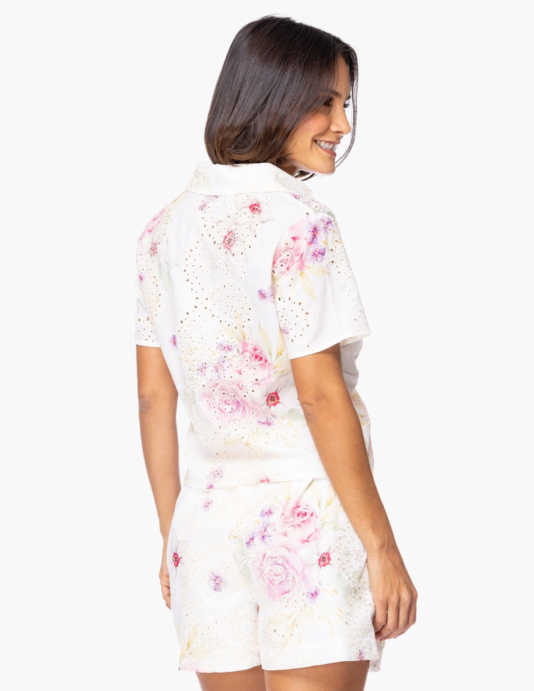 Blusa Essencia Mangas Cortas Floral Para Damas by Essencia
