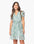 Vestido Essencia Mangas Cortas Estampado Encaje para Damas