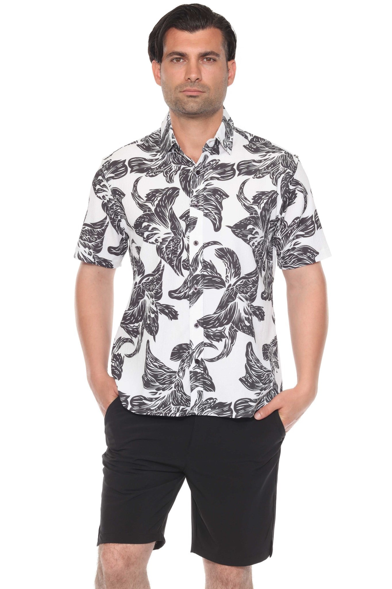 Camisa Mojito Collection Mangas Cortas Estampada Para Caballeros