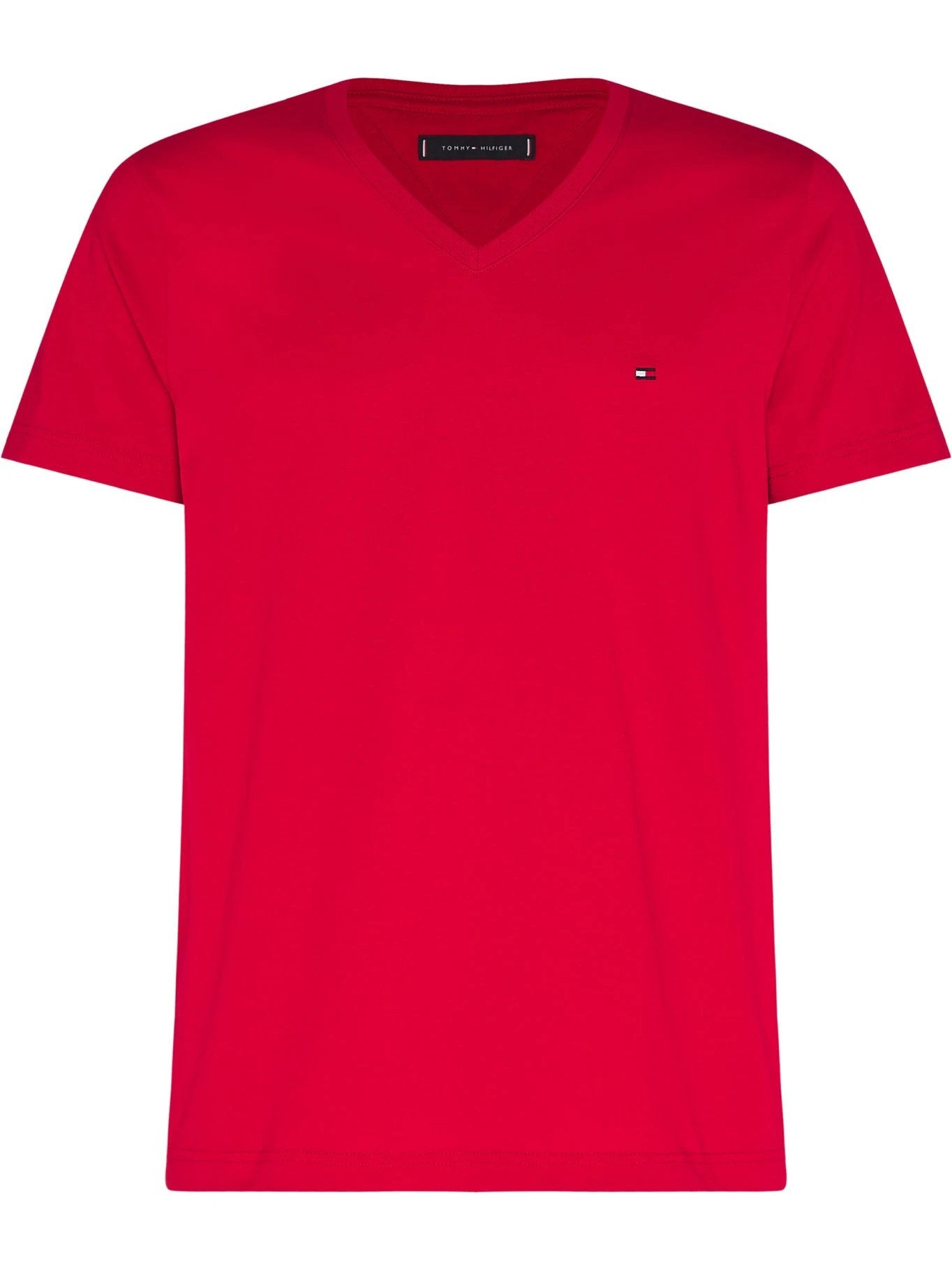 Camiseta Tommy Hilfiger Mangas Cortas Lisa Cuello V P/ Caballeros MW0MW10838 by Tommy Hilfiger
