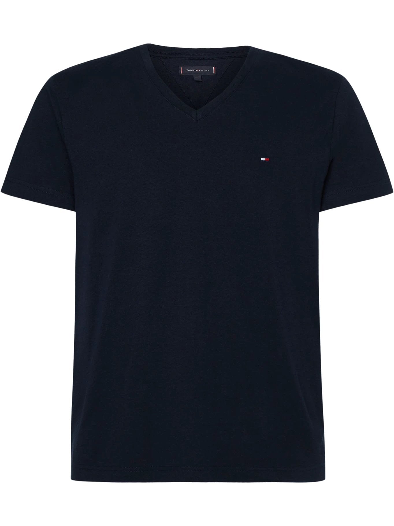 Camiseta Tommy Hilfiger Mangas Cortas Lisa Cuello V P/ Caballeros MW0MW10838 by Tommy Hilfiger
