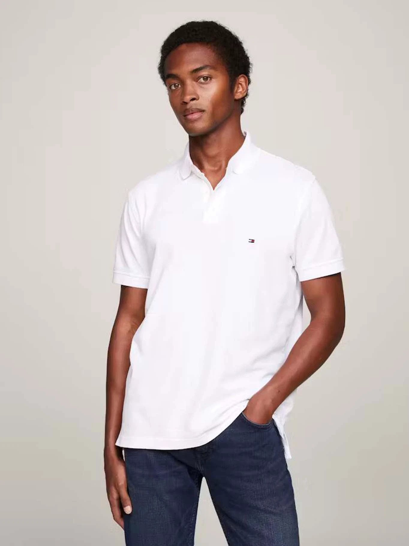 Poloshirt Tommy Hilfiger Mangas Cortas Liso Para Caballeros by Tommy Hilfiger