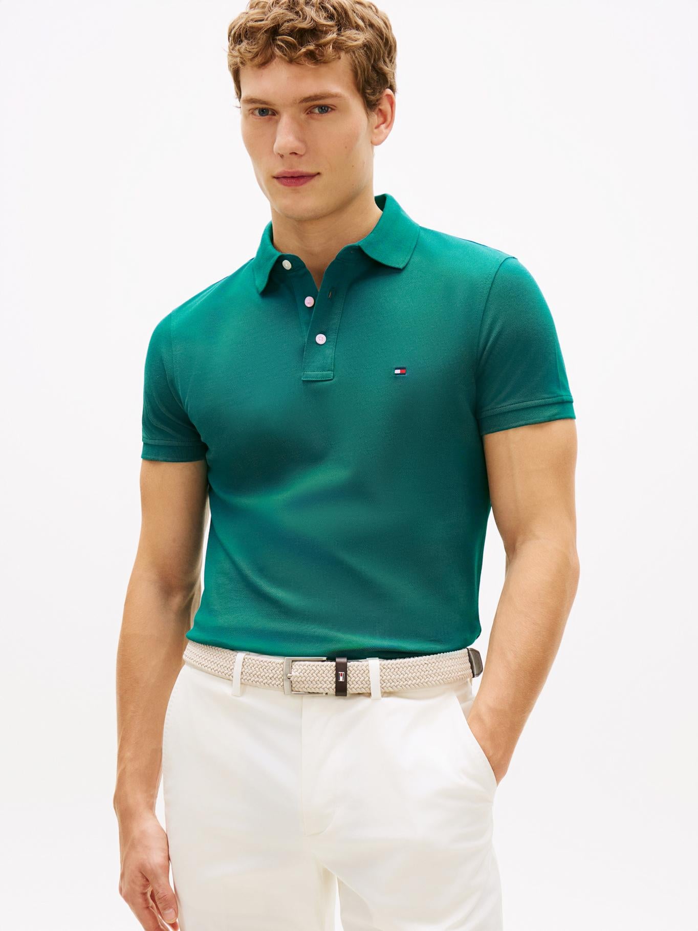 Poloshirt Tommy Hilfiger Mangas Cortas Liso para Caballeros